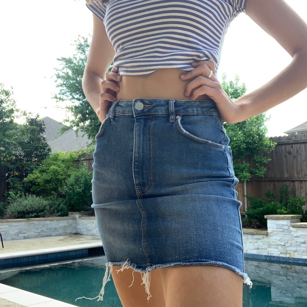 Zara denim skirt